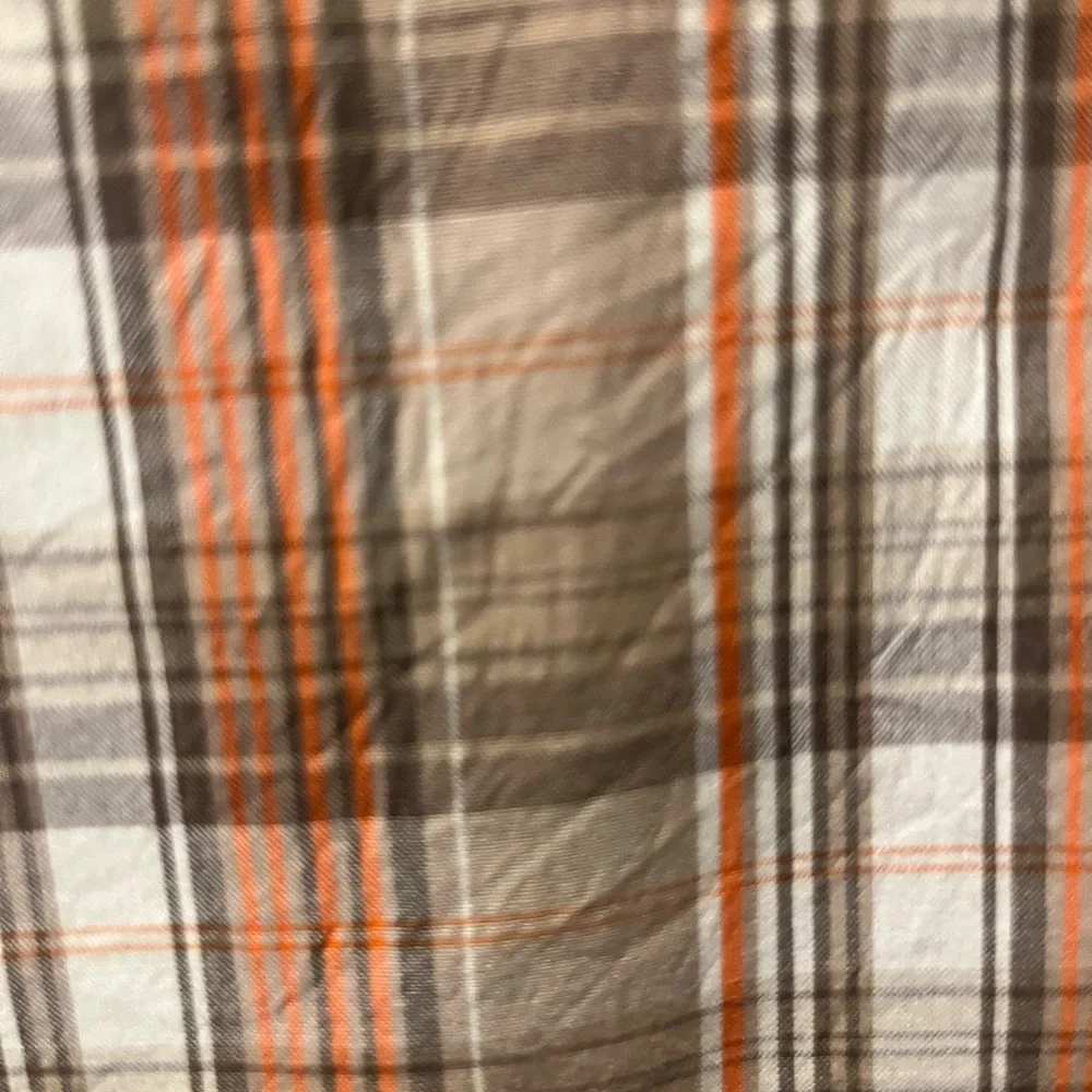 The North Face Men's Casual Plaid Shirt -‎ Brown and White